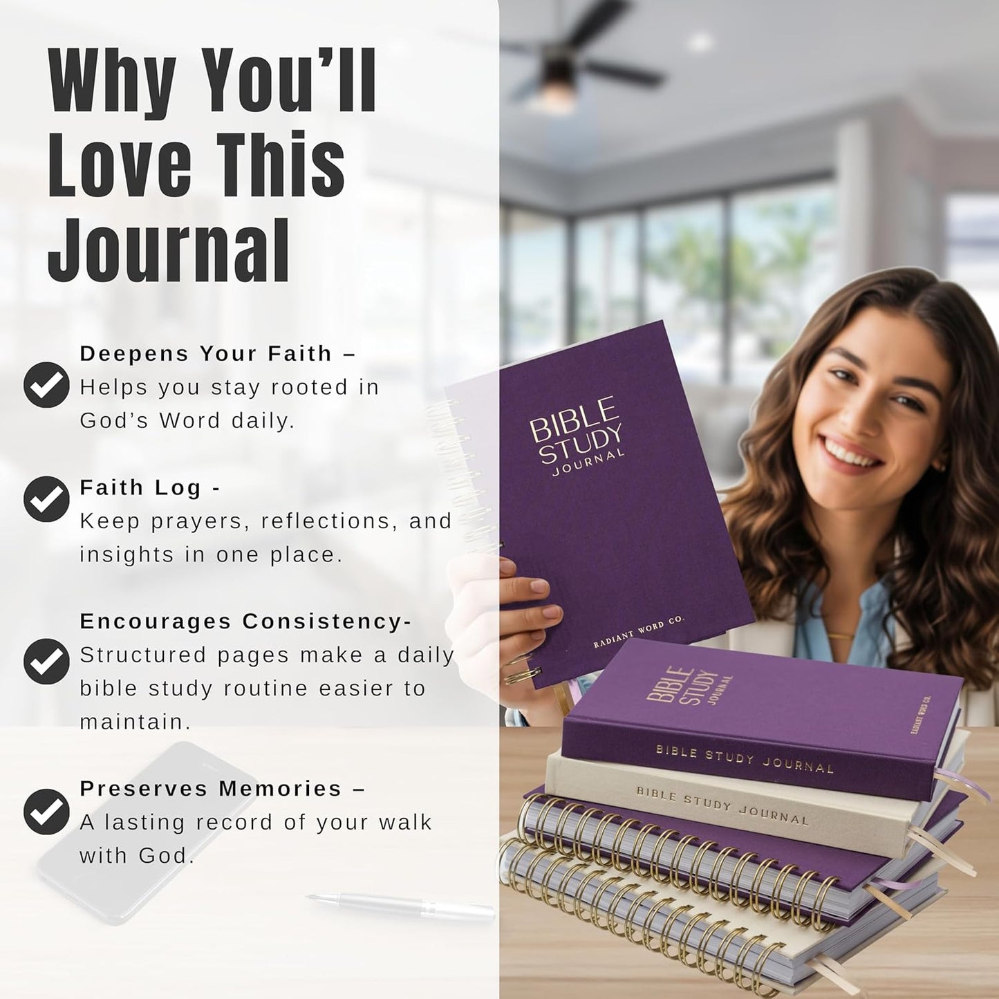 Bible Study Journal (Purple)