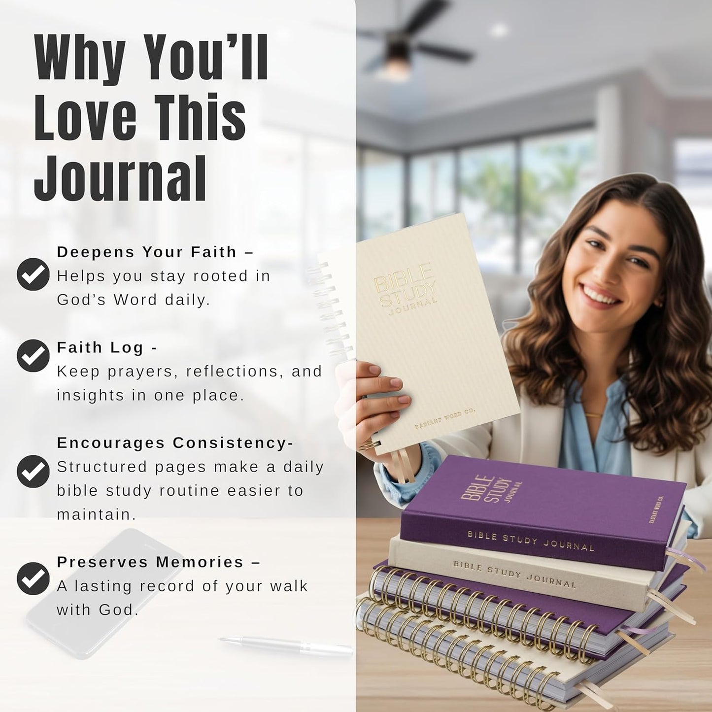 Bible Study Journal (Spring Beige)