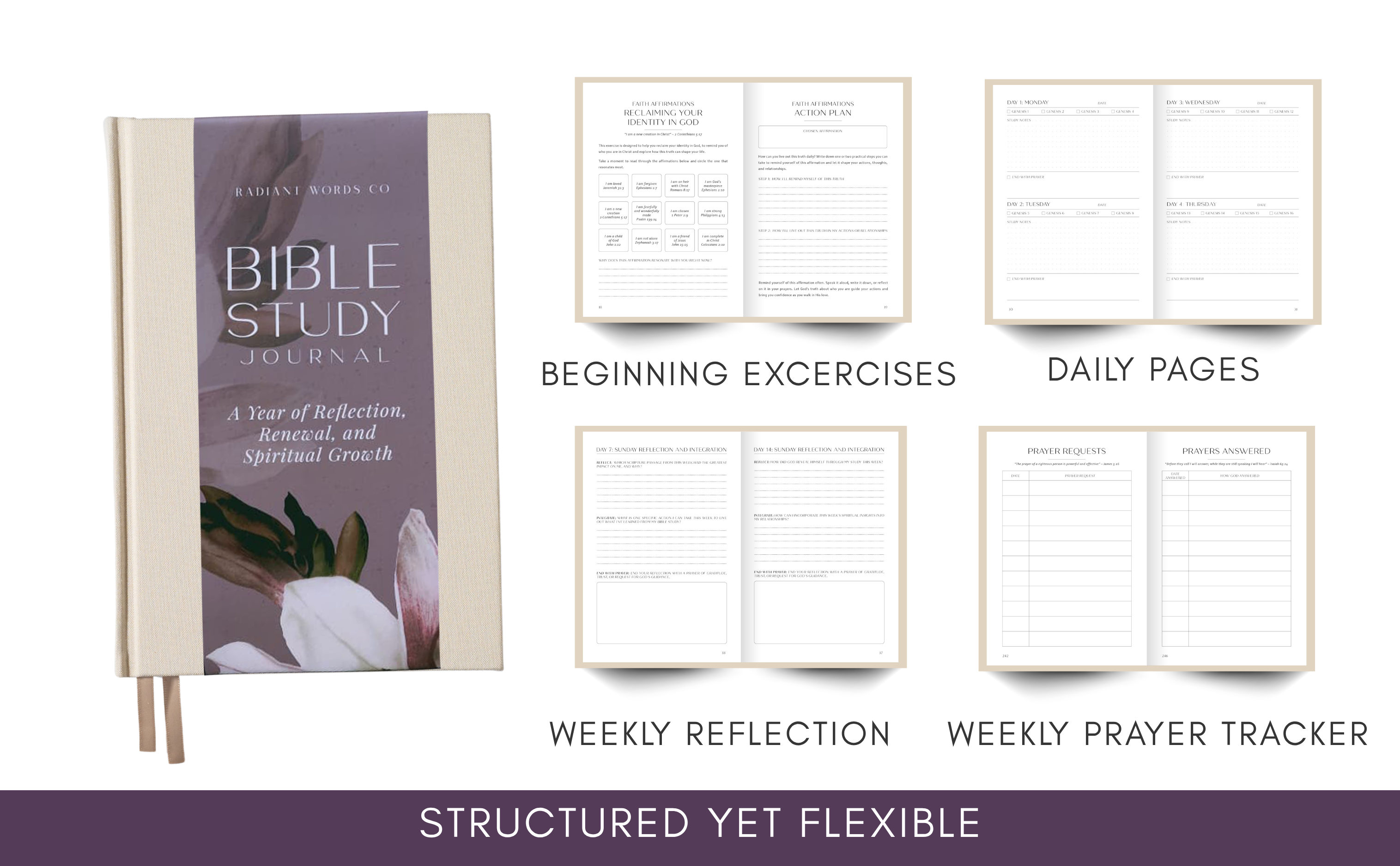 Bible Study Journal  (Beige)