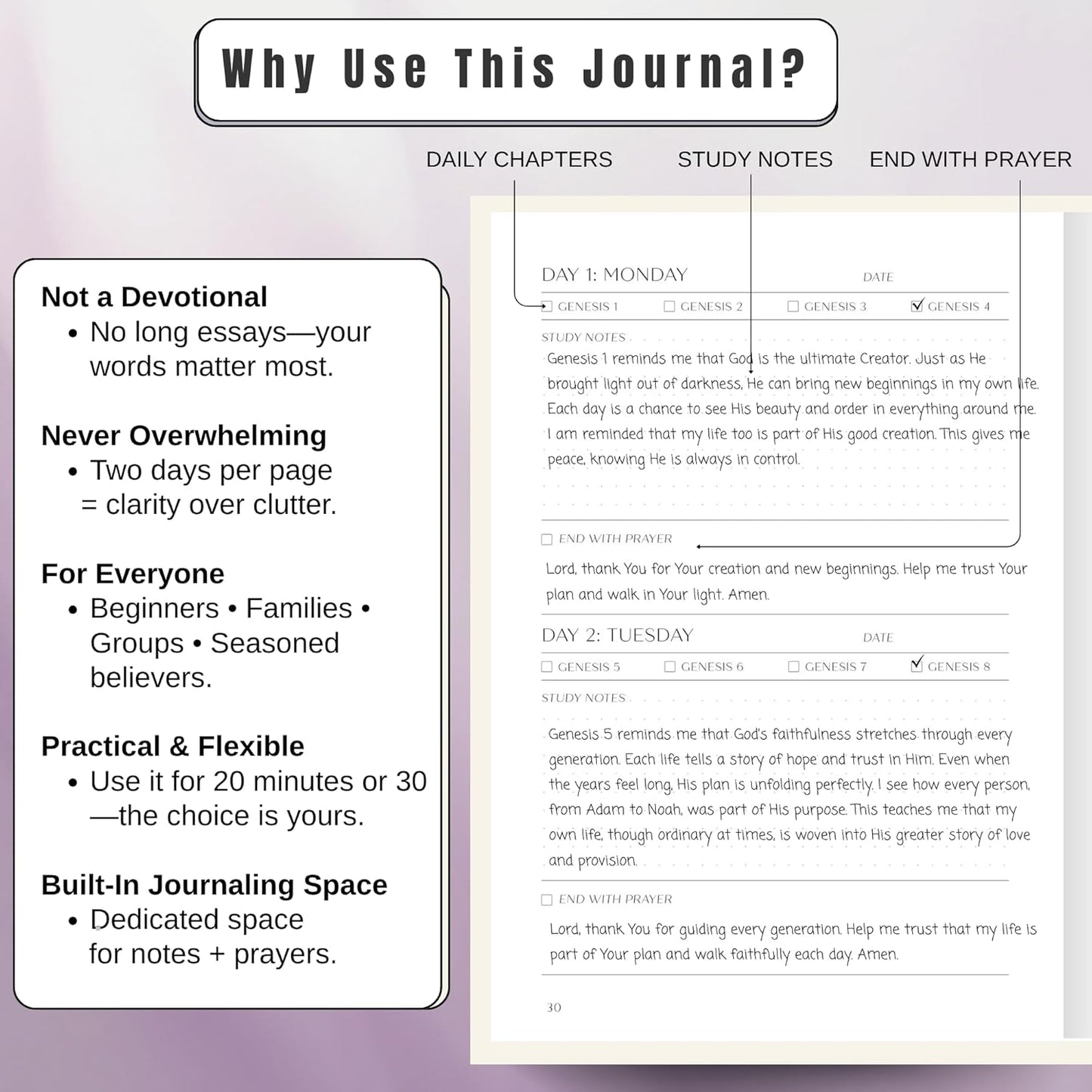 Bible Study Journal  (Beige)