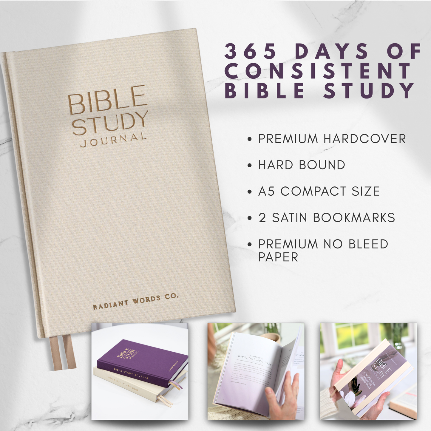 Bible Study Journal  (Beige)