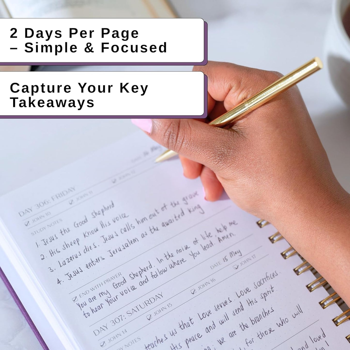 Bible Study Journal  (Purple)