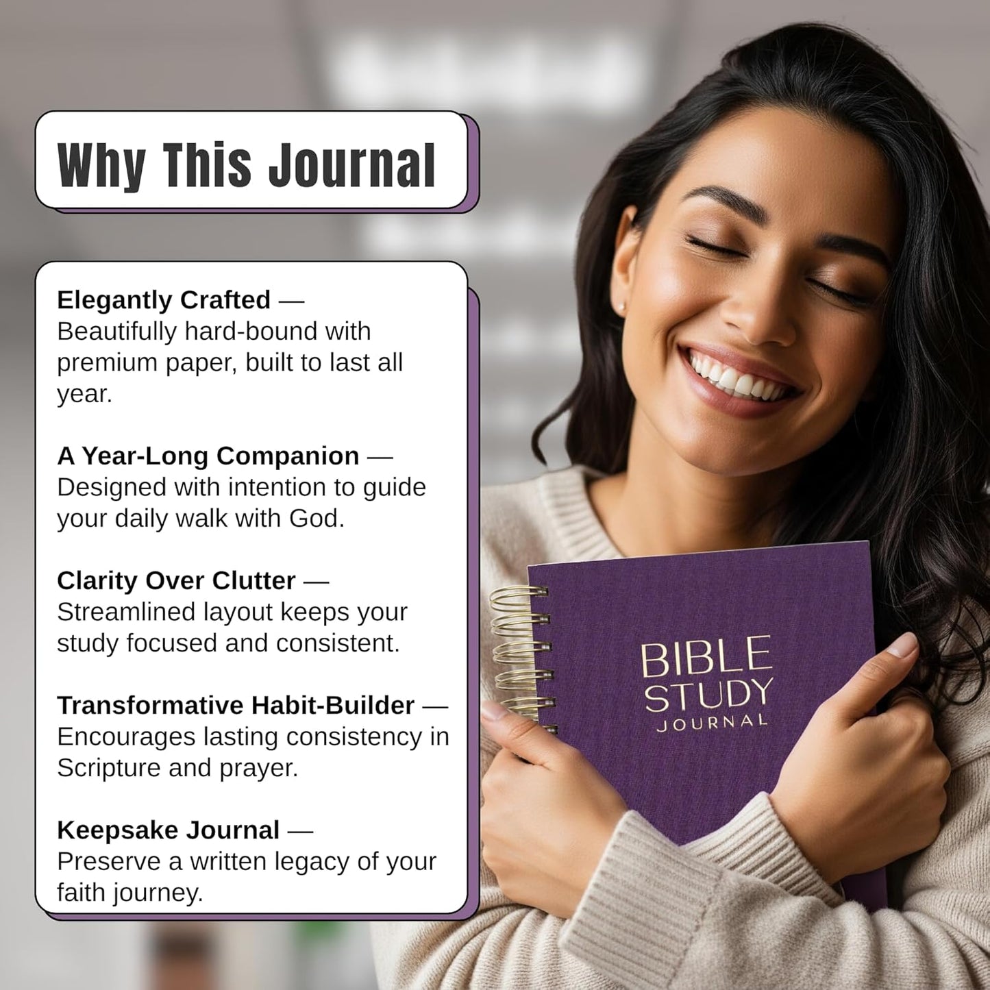 Bible Study Journal  (Purple)