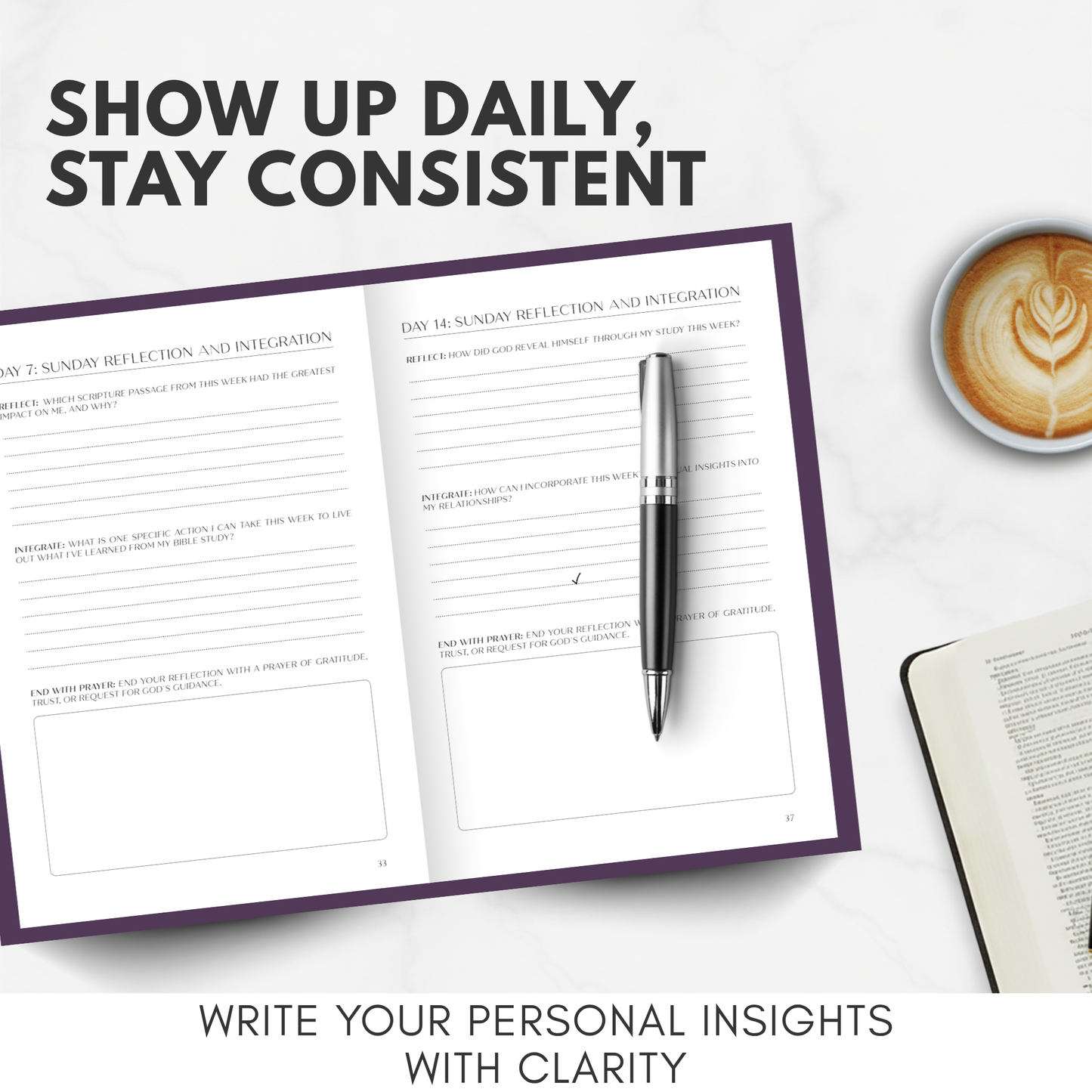 Bible Study Journal  (Purple)