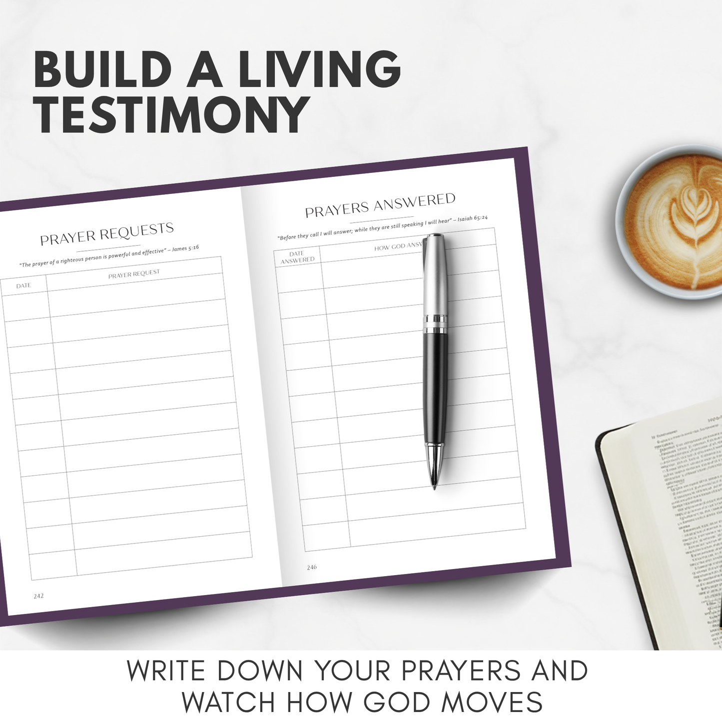 Bible Study Journal  (Purple)