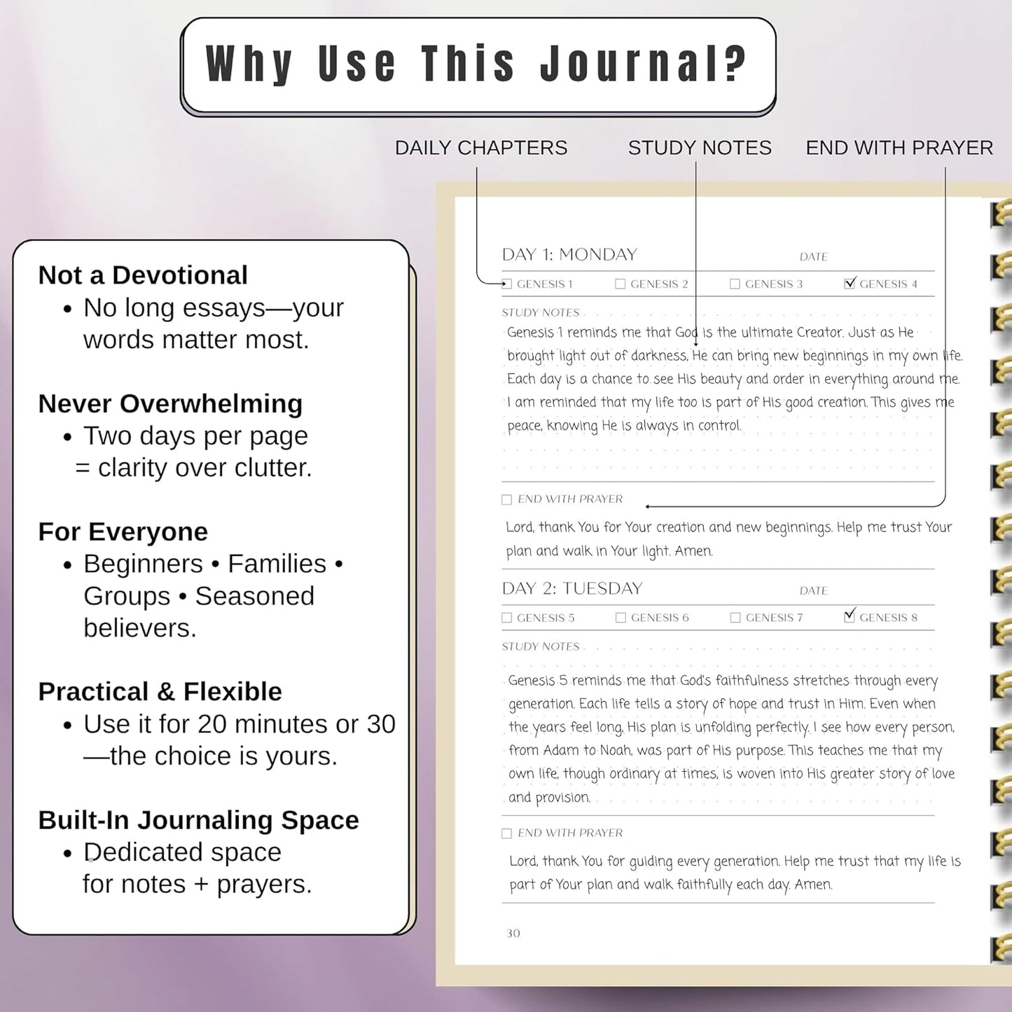 Bible Study Journal  (Spring Beige)