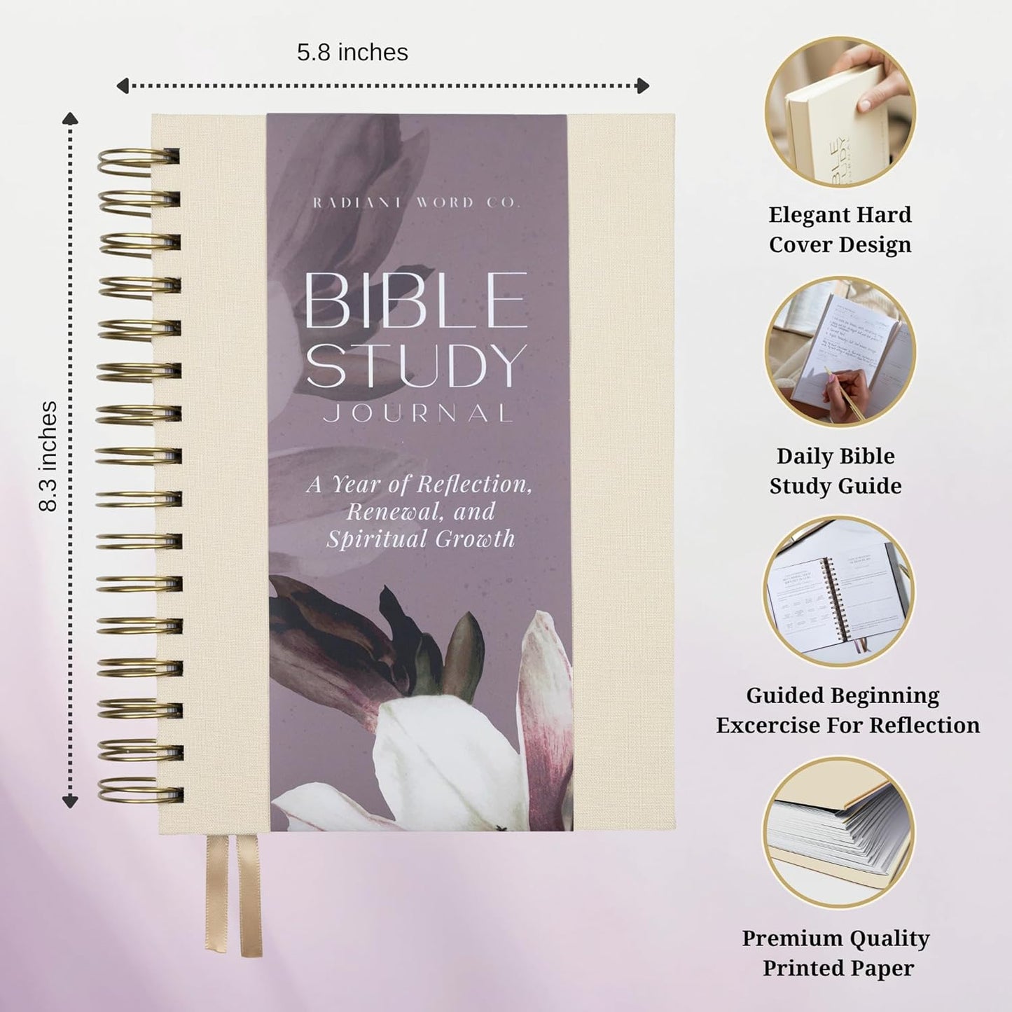 Bible Study Journal  (Spring Beige)
