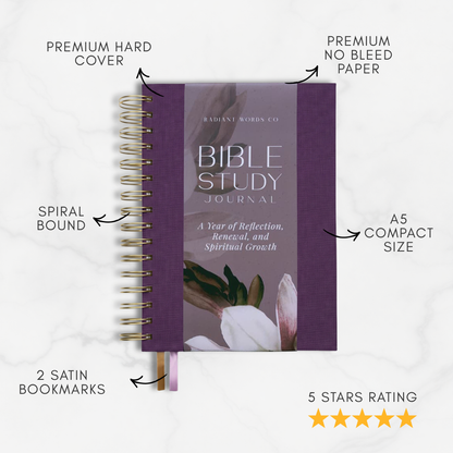 Bible Study Journal  (Spring Purple)