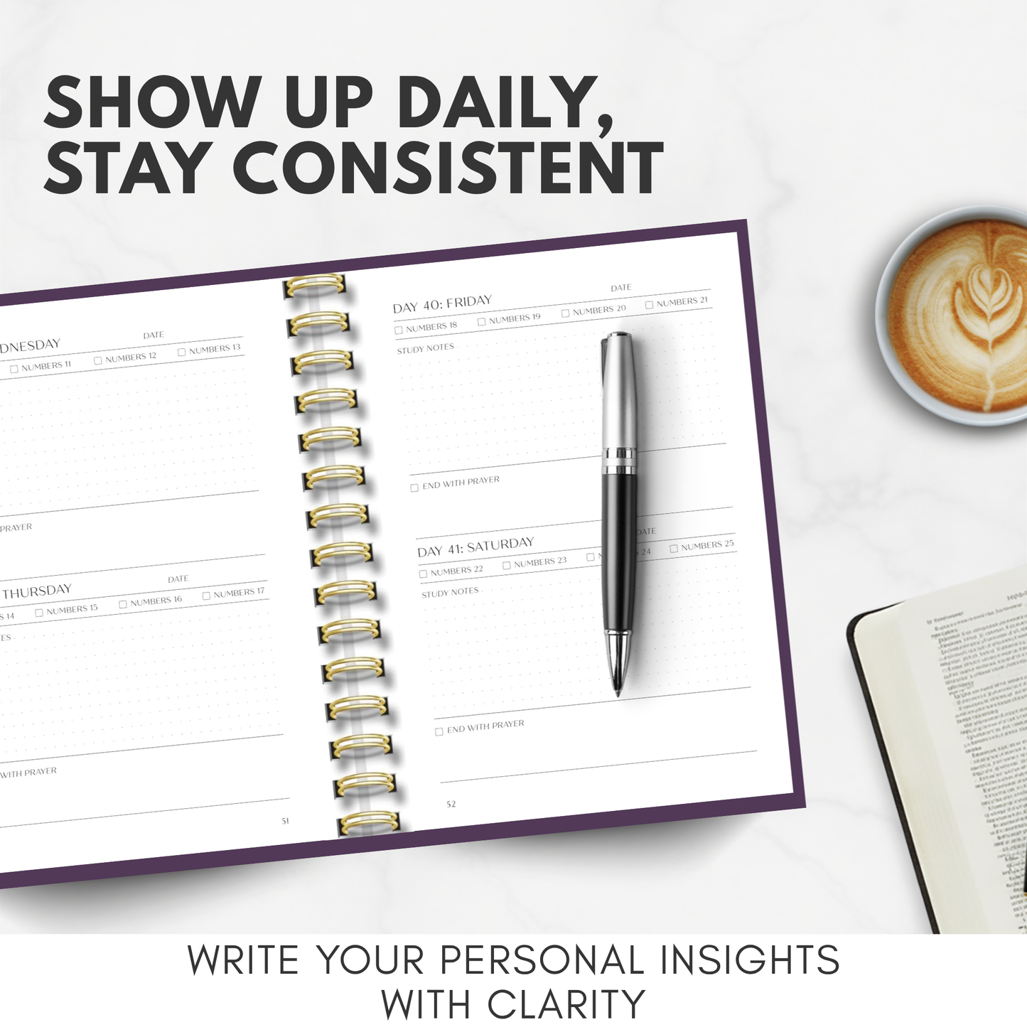 Bible Study Journal  (Spring Purple)