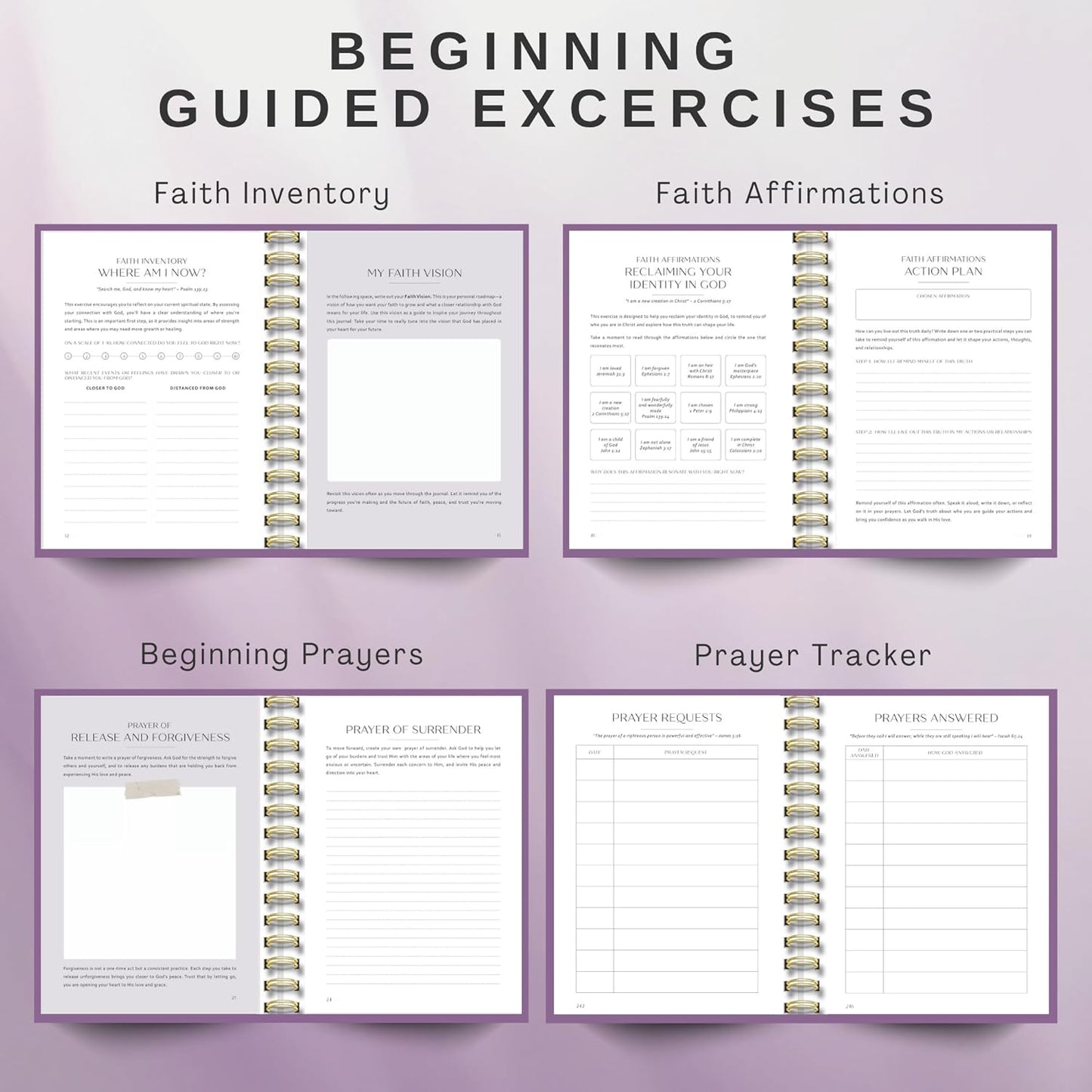 Bible Study Journal  (Spring Purple)