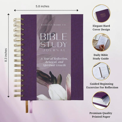 Bible Study Journal  (Spring Purple)