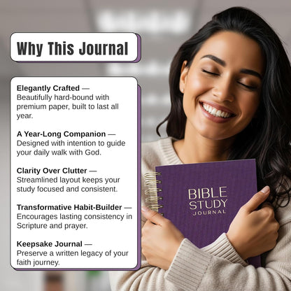 Bible Study Journal  (Spring Purple)