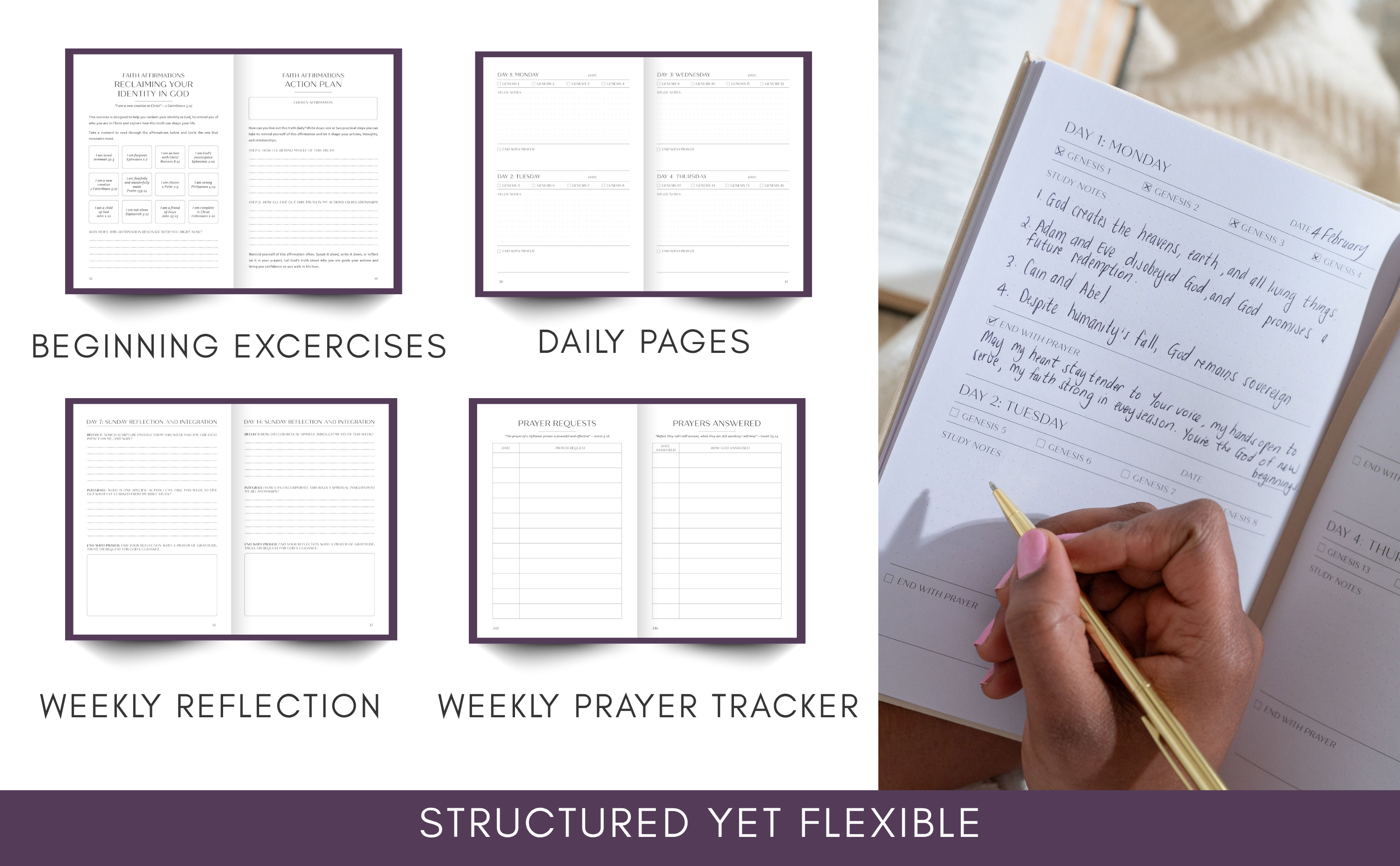 Bible Study Journal  (Purple)