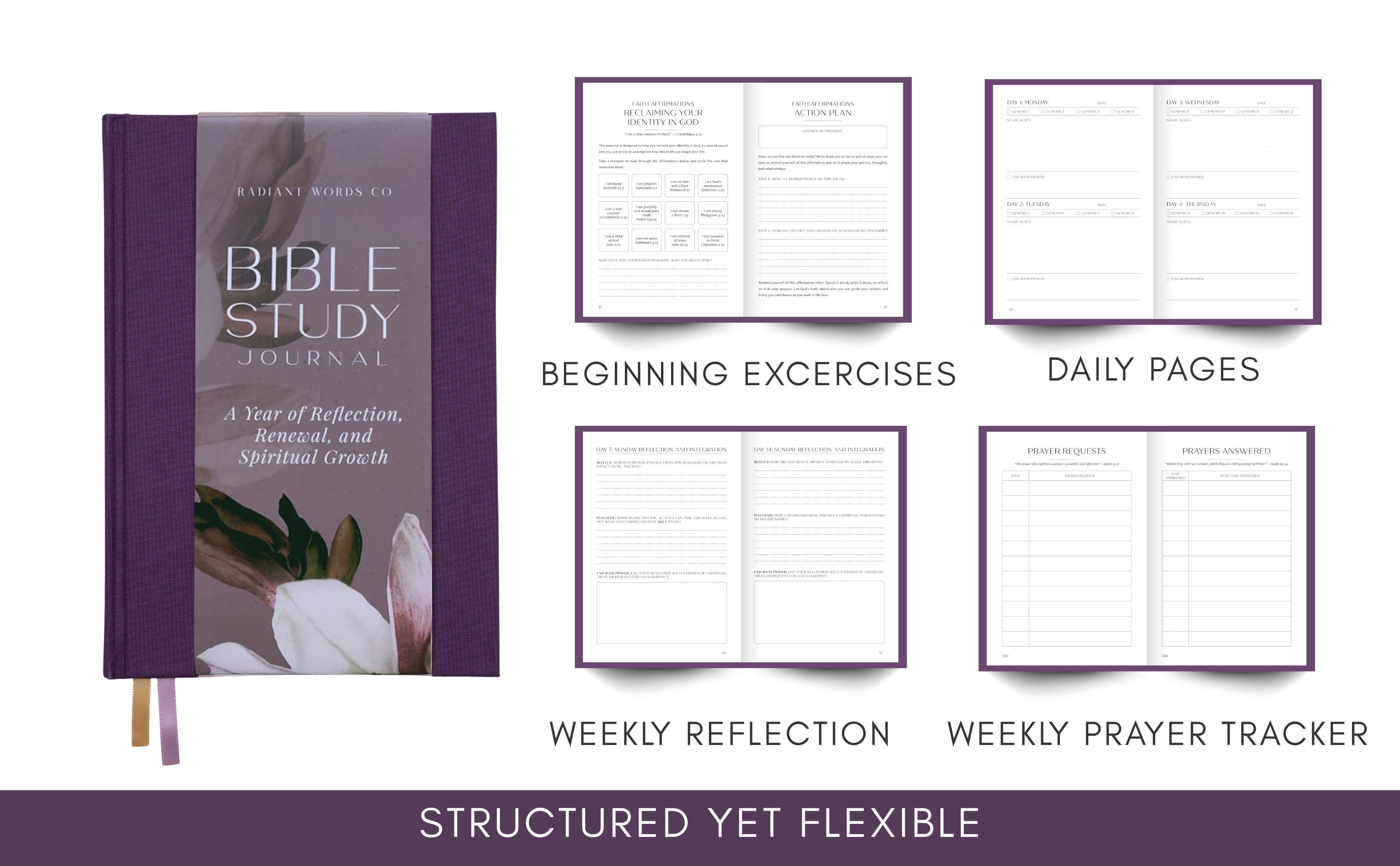 Bible Study Journal  (Purple)