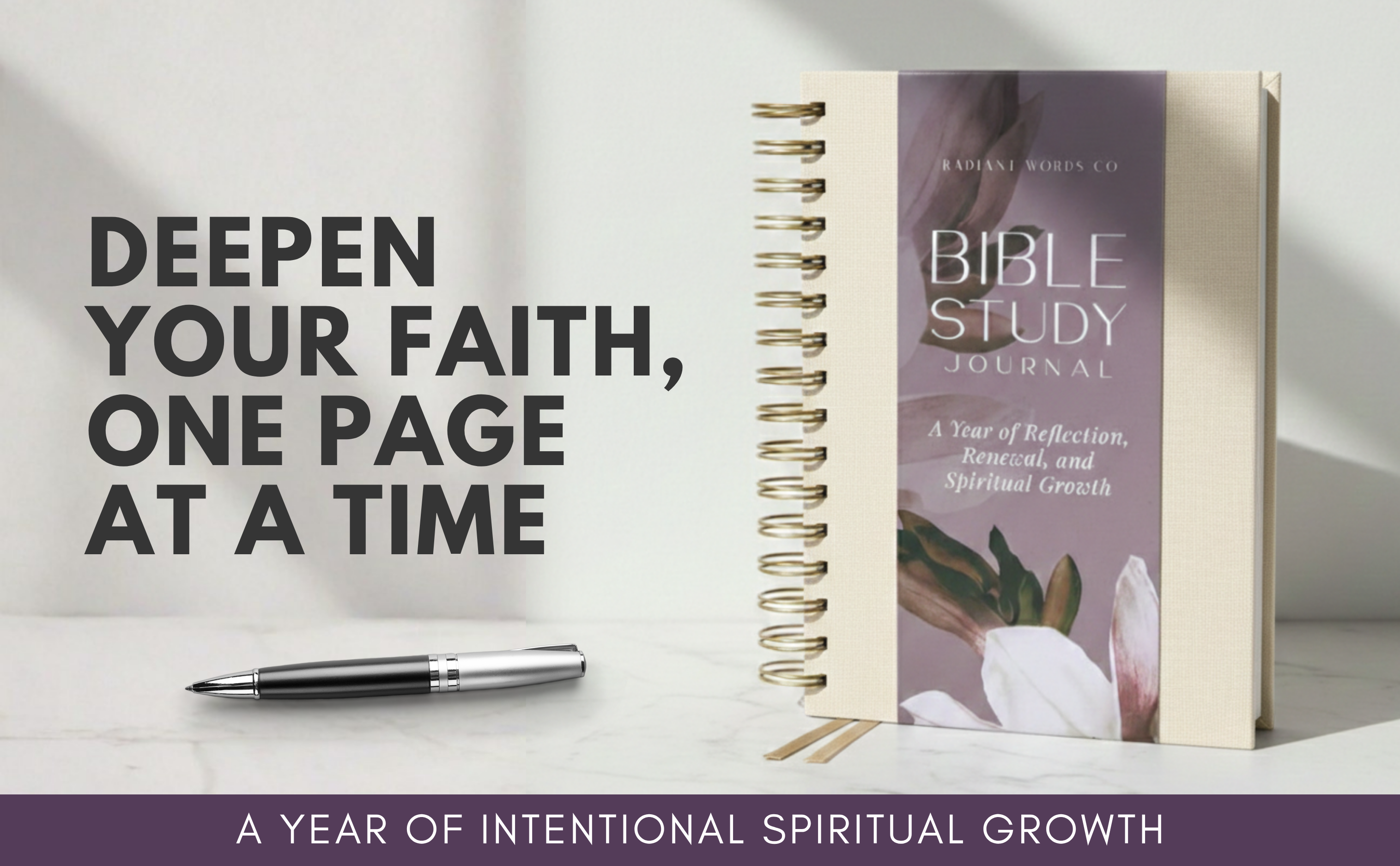 Bible Study Journal  (Spring Beige)