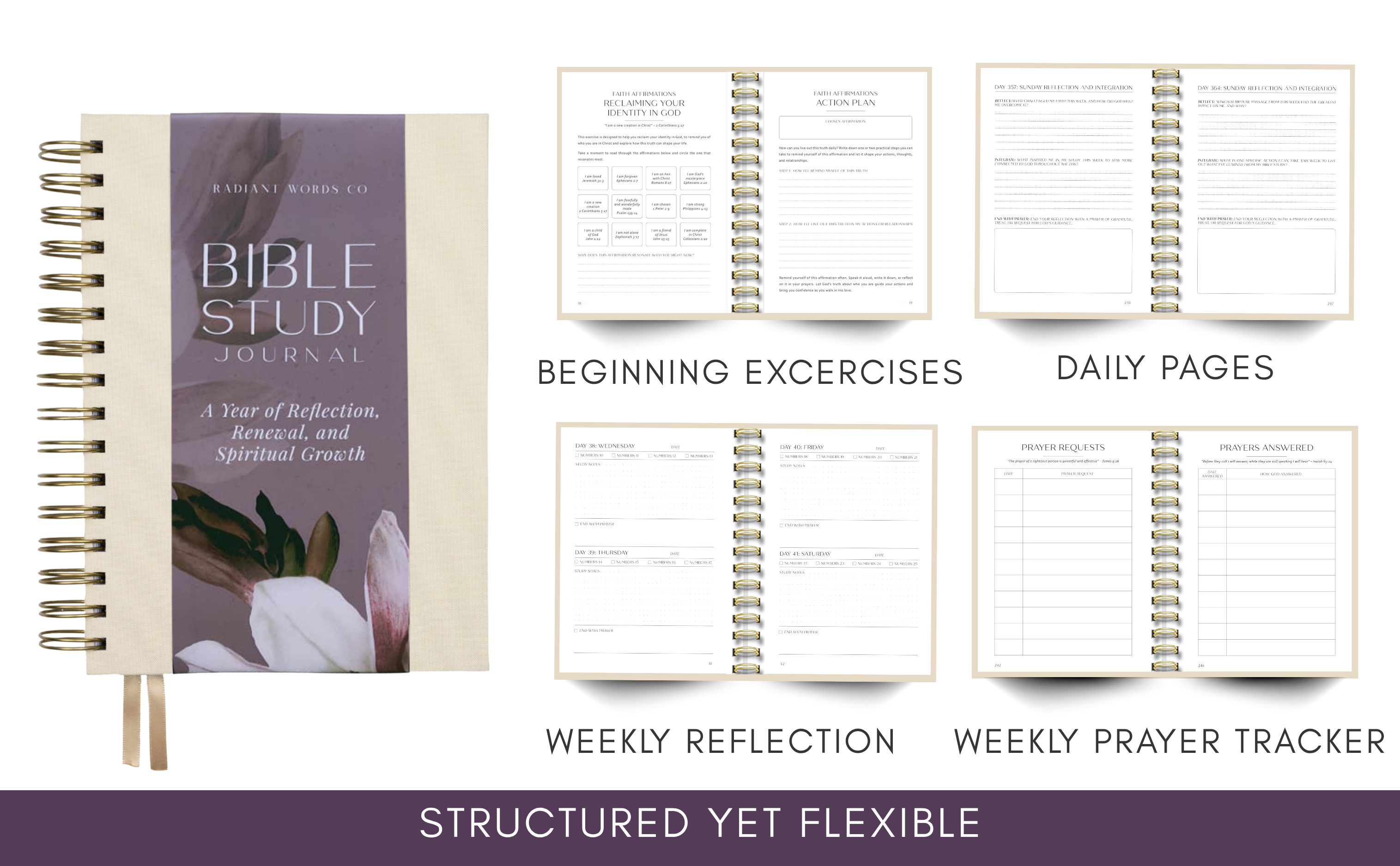 Bible Study Journal  (Spring Beige)
