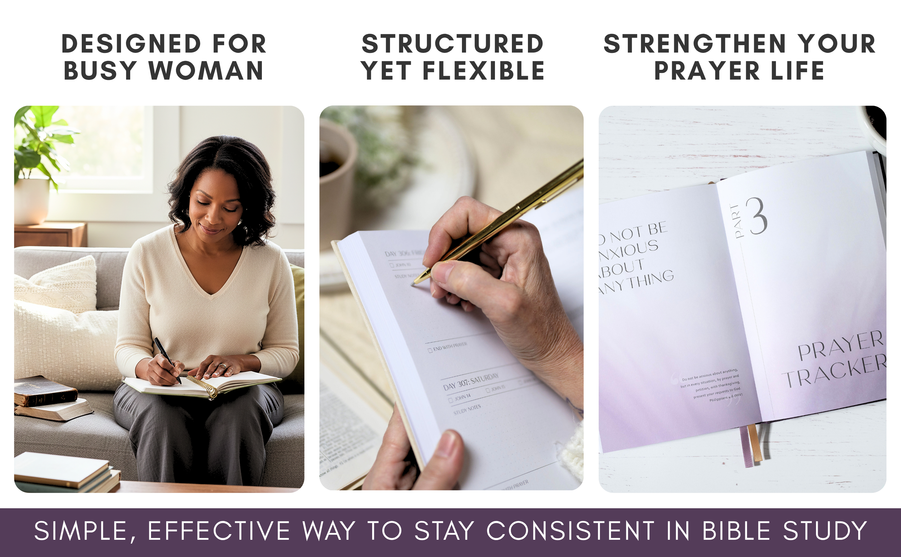 Bible Study Journal  (Spring Purple)