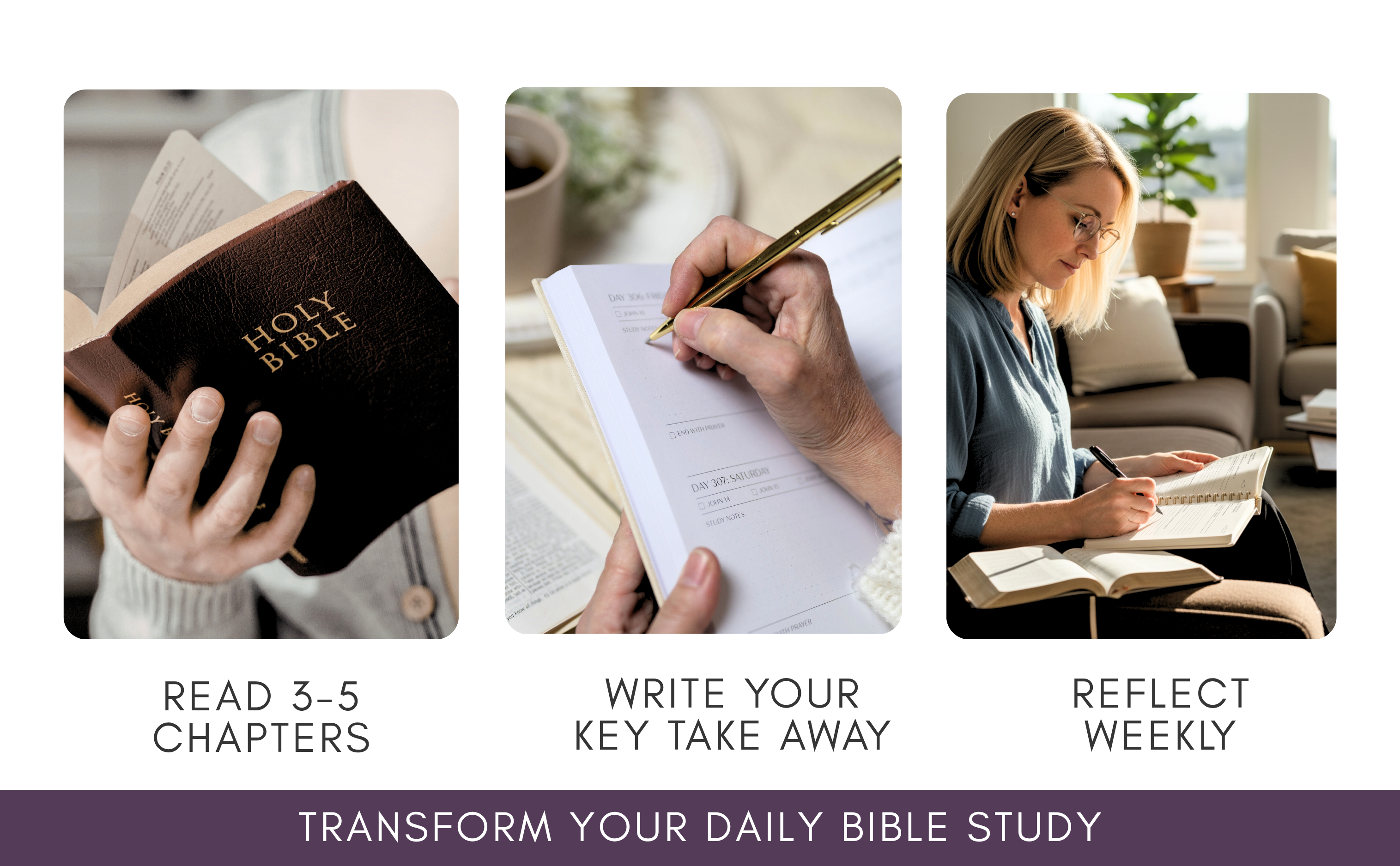 Bible Study Journal  (Spring Purple)